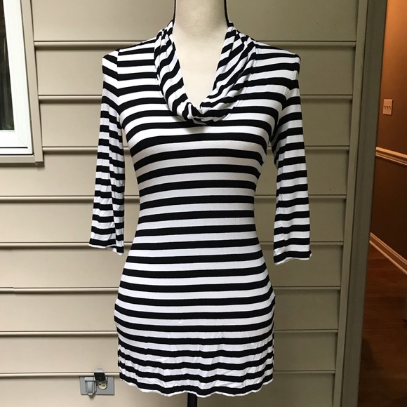 White House Black Market Tops - WHBM Tunic Striped Top
